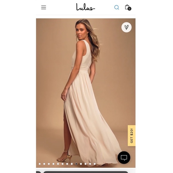 Lulus Thoughts of Hue Gardenia Surplice Maxi Dress - Picture 3 of 10